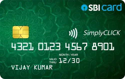 SBI SimplyCLICK Credit Card card image