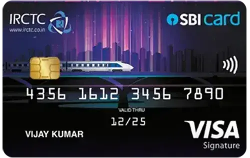 IRCTC SBI Card Premier card image