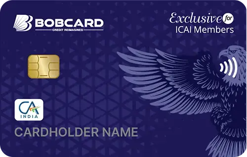 ICAI Exclusive BOBCARD Credit Card card image