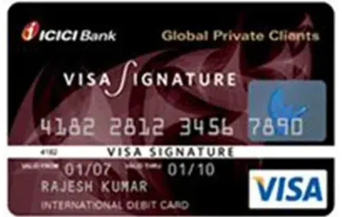 ICICI Bank VISA Signature Credit Card card image