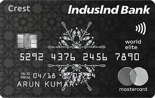 IndusInd Bank Crest Credit Card card image
