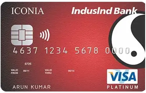 IndusInd Bank Iconia Visa Credit Card card image