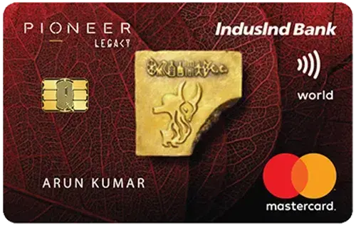 IndusInd Bank Pioneer Legacy Credit Card card image