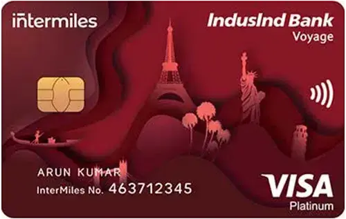 IndusInd Intermiles Voyage Visa Credit Card card image
