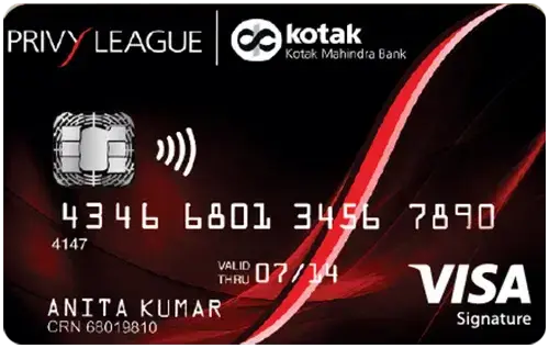 Kotak Privy League Signature Credit Card card image