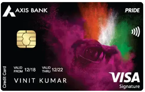 Axis Bank Pride Platinum Credit Card card image