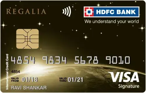 HDFC Bank Regalia Credit Card card image
