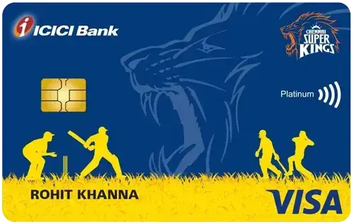 Chennai Super Kings ICICI Bank Credit Card card image