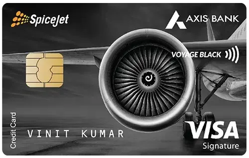 SpiceJet Axis Bank Voyage Black Credit Card card image