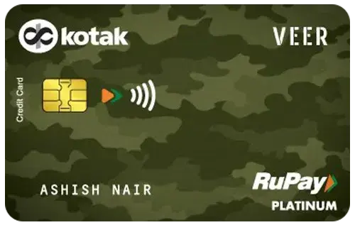 Kotak Veer Platinum Credit Card card image