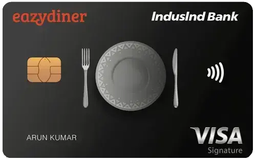 EazyDiner IndusInd Bank Credit Card card image