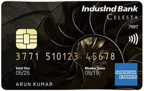 IndusInd Bank Celesta Credit Card card image