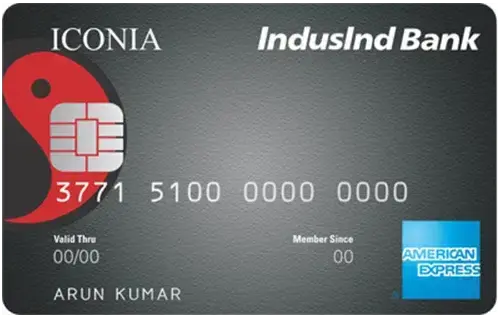 IndusInd Bank Iconia Amex Credit Card card image