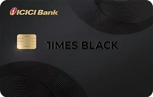 Times Black ICICI Bank Credit Card card image